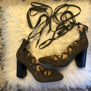 CAPE ROBBIN Funky Lace-Up Heels (LS-34)